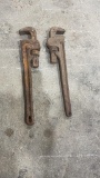 2 RIDGID 18” pipe wrenches