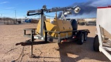 Worksite light plant and water supply trailer
