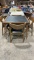 Wooden card table w/4 chairs
