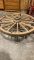 Wagon wheel coffee table