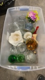 Tub of vases & pitchers
