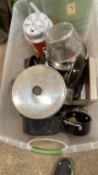 Tub of camping cookware