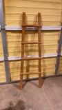 Ladder quilt rack