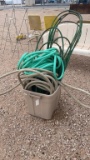 Tub of water hoses