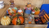 2 boxes of Halloween /Fall decorations