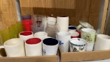 2 boxes of misc cups & glasses