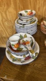 20 pc Vintage Fruit by Oneida dishes