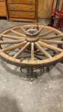 Wagon wheel coffee table
