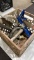 Box of cement tools & caulk gun