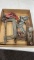 Box of clamps & plane