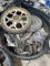 Tub of misc wheels & casters