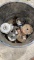 Tub of misc electrical wire