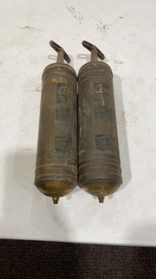 2 Antique Fire Extinguishers