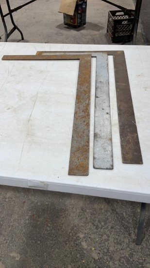 Lot of 3 framing squares