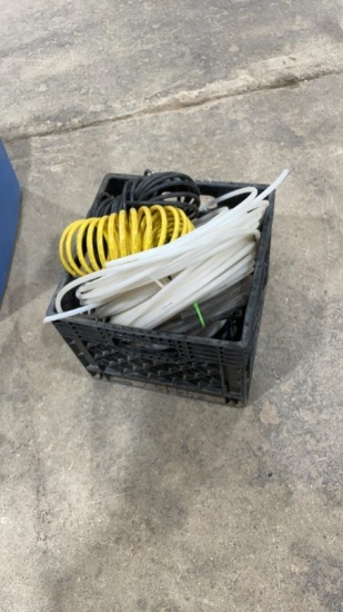 Box of misc tubing & air hose