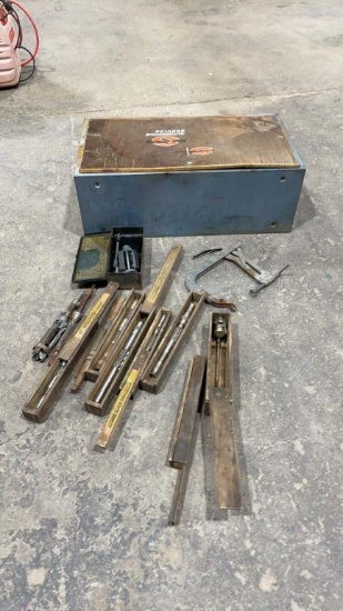 Metal box of reamers & hones