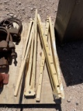 Pair of steel folding sawhorses