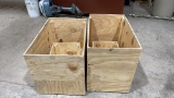 Lot of wooden crates