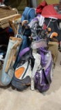 Misc golf clubs & bags