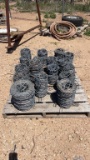 17 Partial rolls barb wire