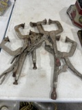 Lot of 4 vise grip clamps