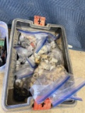 Tub of misc PVC fittings