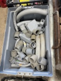Box of PVC conduit fittings