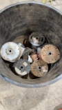 Tub of misc electrical wire