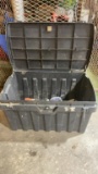 Storage box w/concrete trowels