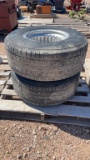 Lot of 2–P285/70R15 tires & rims