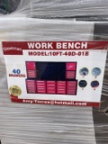 Unused 10' Work Bench W/40 Drawers