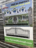 Unused 20' Double iron gate