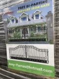 Unused 20' Double iron gate