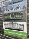 Unused 20' Double iron gate