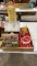 Box of Coca-Cola birdhouses,wind chime &