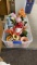 Tub of misc vases