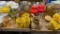 2 boxes of pitchers, canisters & cups