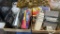 2 boxes of radios,phones,cassette tapes &
