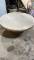 Round marble top coffee table