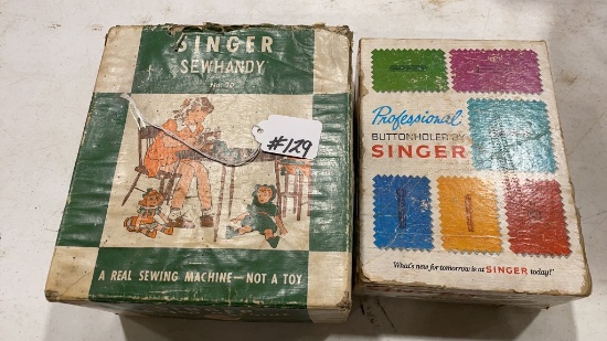 Singer sewhandy No 20 sewing machine & buttonholer