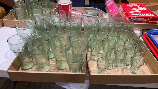 2 boxes of Coca-Cola glasses