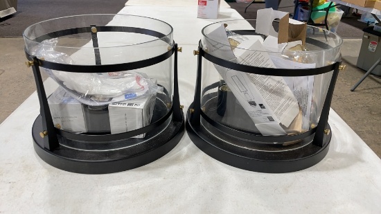 2 ceiling fixtures-black finish