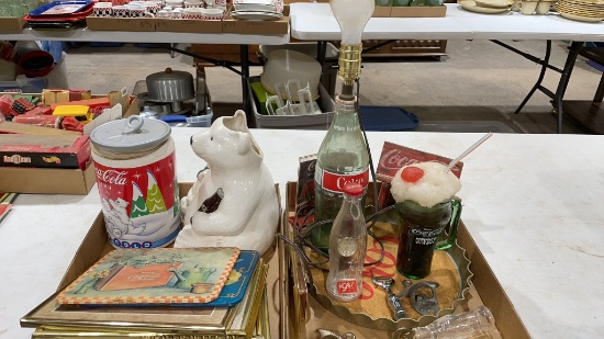 2 boxes of Coca-Cola items