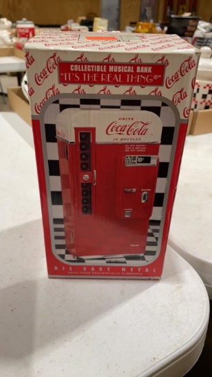 New Coca-Cola die cast musical bank