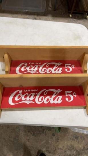 2 Coca-Cola shelves