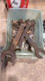 Box of open end wrenches