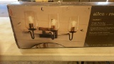3-light vanity bar-brushed nickel finish