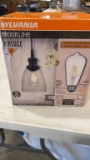 Sylvania vintage glass pendent
