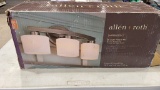 3-light vanity bar-brushed nickel finish