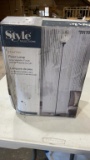 Floor lamp-grey metallic finish